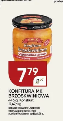 Konfitura MK brzoskwiniowa promocja w Chata Polska