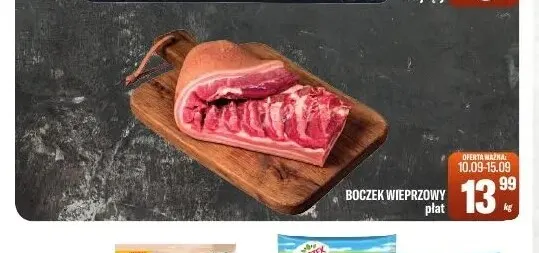 Boczek wieprzowy płat promocja w Tomi Markt