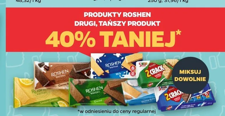 Wafle Roshen 2 Crack promocja w Netto
