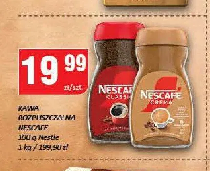 Kawa rozpuszczalna Nescafe Classic promocja w Chorten