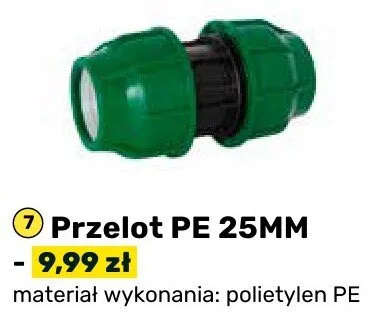 Przelot PE 25MM promocja w Bricomarche