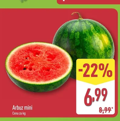 Arbuz mini promocja w Aldi