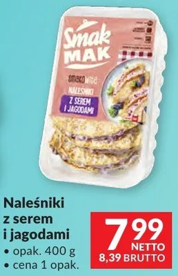Naleśniki z serem i jagodami Smak Mak promocja w Makro
