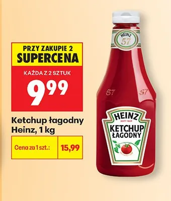 Ketchup łagodny Heinz promocja w Biedronka