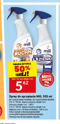 Spray do sprzątania łazienki Mill promocja w Twój Market