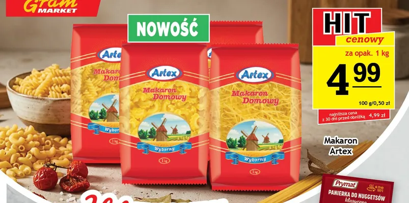 Makaron Domowy Wyborny Artex promocja w Gram Market