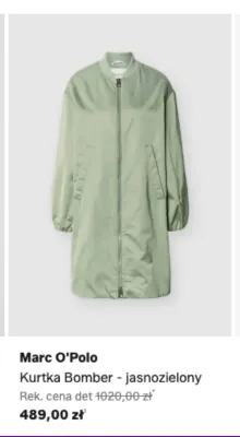 Kurtka Bomber Marc O'Polo jasnozielony promocja w Lounge by Zalando