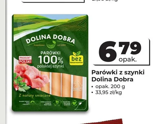 Parówki z szynki Dolina Dobra promocja w Odido