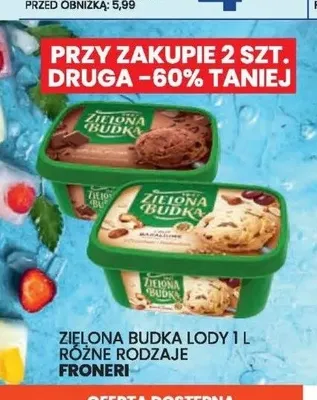 Lody Zielona Budka Froneri promocja w Wafelek