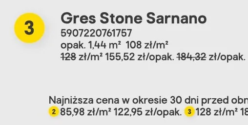 Gres Stone Sarnano 120x60 cm promocja w Castorama