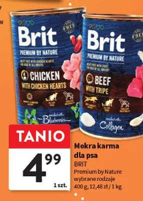 Mokra karma dla psa BRIT Premium by Nature wybrane rodzaje promocja w Intermarche