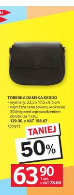 Torebka damska Keddo promocja w Selgros