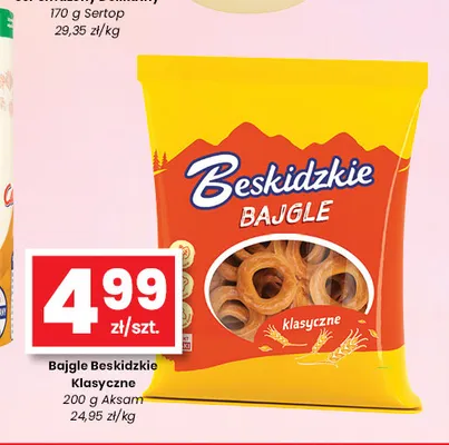 Bajgle Beskidzkie klasyczne Aksam promocja w emma MARKET