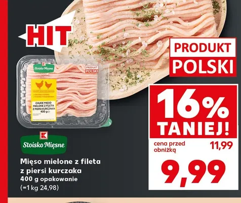 Mięso mielone z fileta z piersi kurczaka Stoisko Mięsne promocja w Kaufland