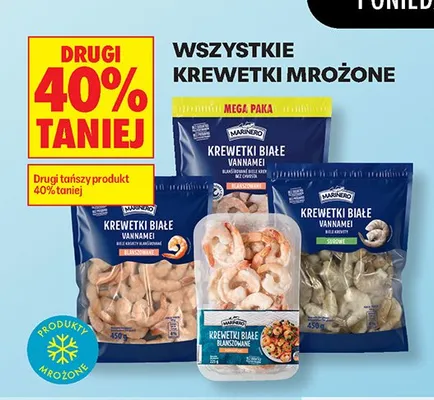 Krewetki mrożone Marinero promocja w Biedronka