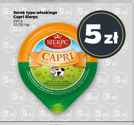 Serek typu włoskiego Capri Sierpc promocja w Netto