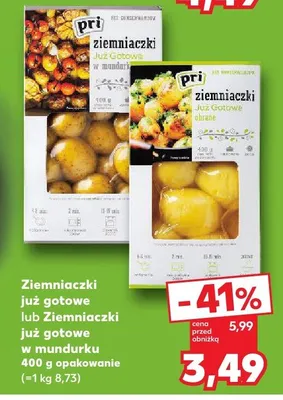 Ziemniaczki już gotowe lub Ziemniaczki już gotowe w mundurkach promocja w Kaufland
