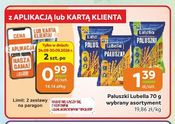 Paluszki Lubella promocja w Społem Częstochowa