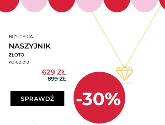 Naszyjnik złoty Briju KO-001010 promocja w Briju