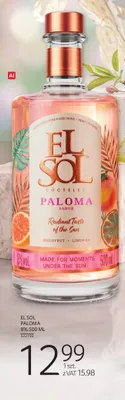 Koktajl El Sol Paloma 8% promocja w Selgros