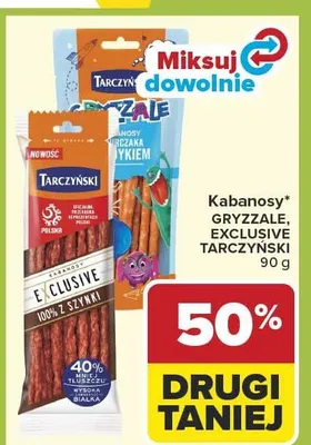 Kabanosy gryzdale, exclusive tarczyński promocja w Carrefour