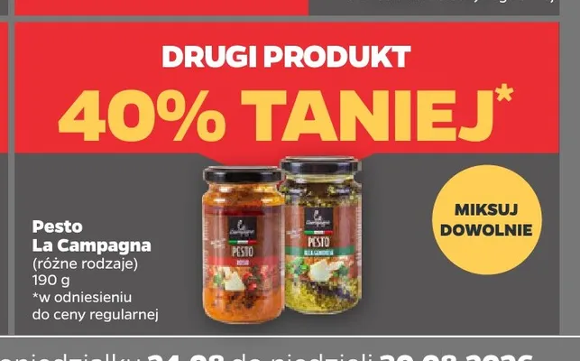 Pesto rosso La Campagna promocja w Netto