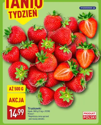 Truskawki polskie promocja w Aldi