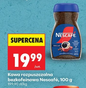 Kawa rozpuszczalna bezkofeinowa Nescafé Decaf promocja w Biedronka