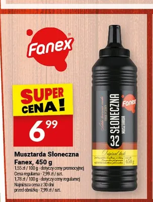 Musztarda Słoneczna Fanex promocja w Twój Market