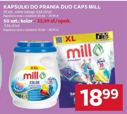 Kapsułki do prania Duo Caps Mill promocja w Stokrotka