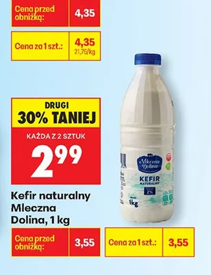 Kefir naturalny Z mlecznej drogi promocja w Biedronka