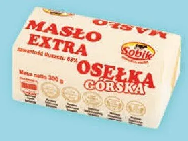 Masło 83% osełka górska promocja w SPAR