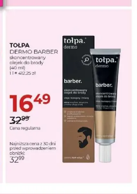 Skoncentrowany olejek do brody Tołpa Dermo Barber promocja w Drogerie Jawa