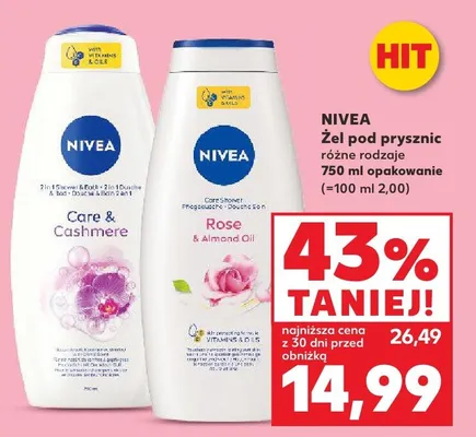 Żel pod prysznic Care & Cashmere promocja w Kaufland