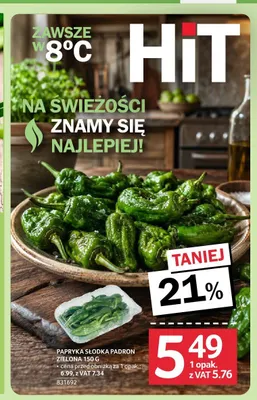 Papryka słodka Padron zielona promocja w Selgros