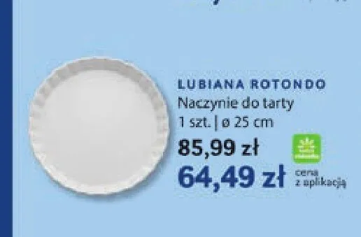 Naczynie do tarty Lubiana Rotondo 25 cm promocja w Stokrotka