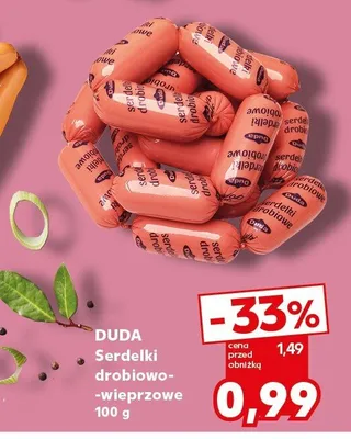 Serdelki drobiowo-wieprzowe promocja w Kaufland