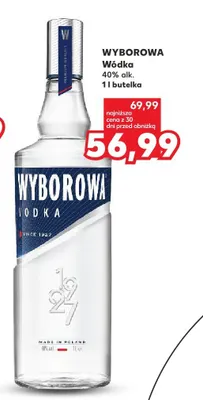 Wódka 40% alk. 1l promocja w Kaufland