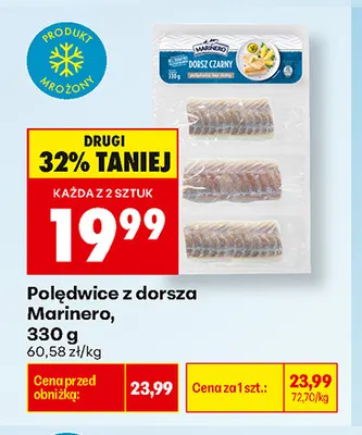 Polędwice z dorsza Marinero promocja w Biedronka