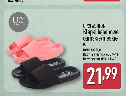 Klapki basenowe damskie UP2FASHION promocja w Aldi