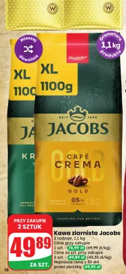 Kawa ziarnista Jacobs promocja w Dino