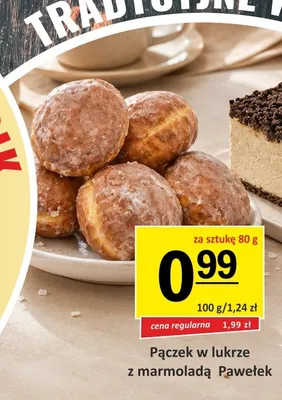 Pączek w lukrze z marmoladą Pawełek promocja w Gram Market