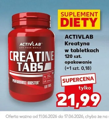 Kreatyna w tabletkach Activlab Creatine Tabs promocja w Kaufland