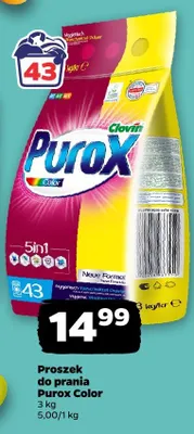 Proszek do prania Purox Color 3 kg promocja w Netto