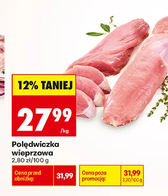 Polędwiczka wieprzowa promocja w Biedronka