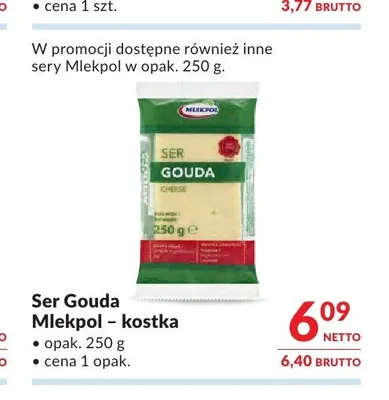 Ser Gouda Mlekpol kostka promocja w Makro