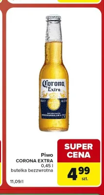 Piwo Corona Extra promocja w Carrefour Market