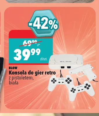 Konsola do gier retro Blow promocja w Biedronka Home