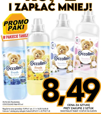 Płyn do płukania Coccolino Fresh Happy Yellow promocja w Kupiec