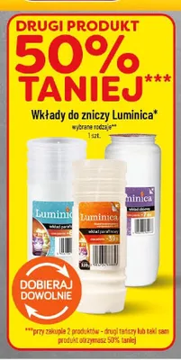 Wkłady do zniczy Luminica promocja w POLOmarket